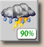 Thursday: Showers And Thunderstorms