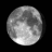 Waning Gibbous, Moon at 19 days in cycle Waning Gibbous, Moon at 19 days in cycle